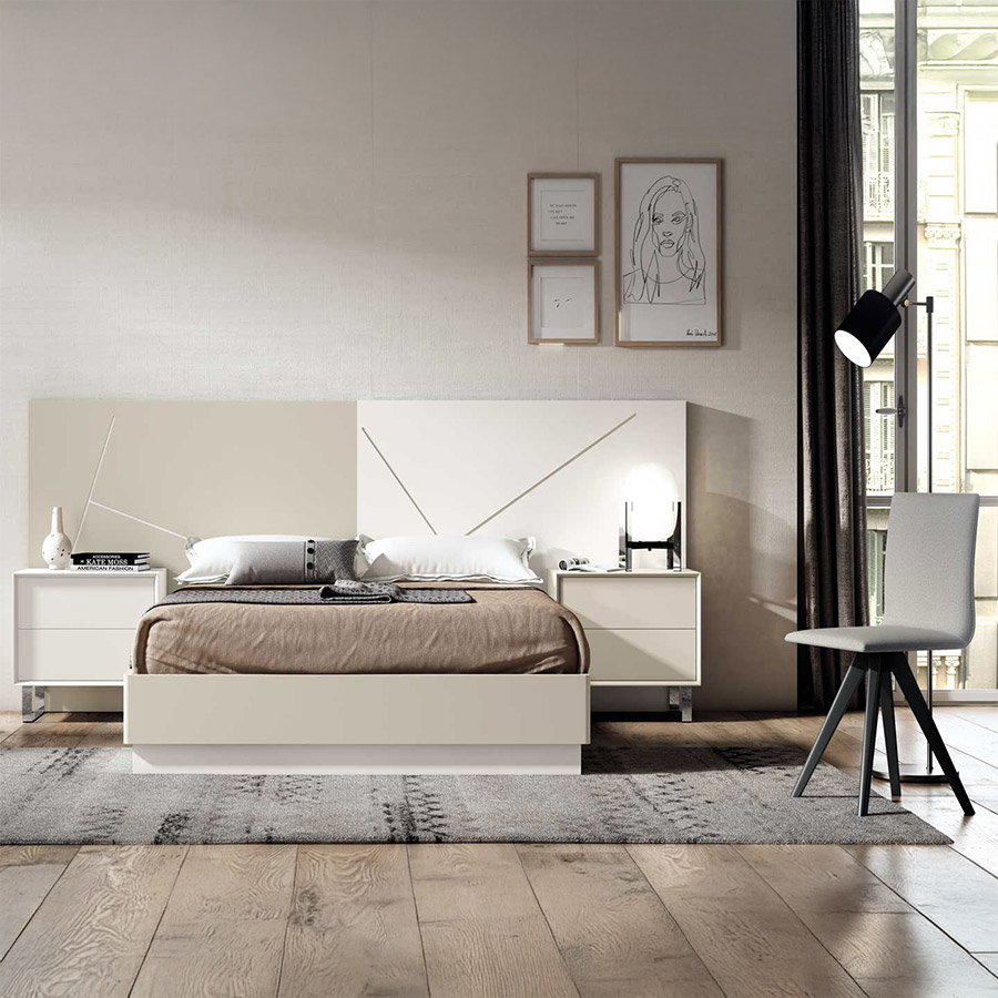 Vista en ambiente del Dormitorio Minimal 01, de BoCubi