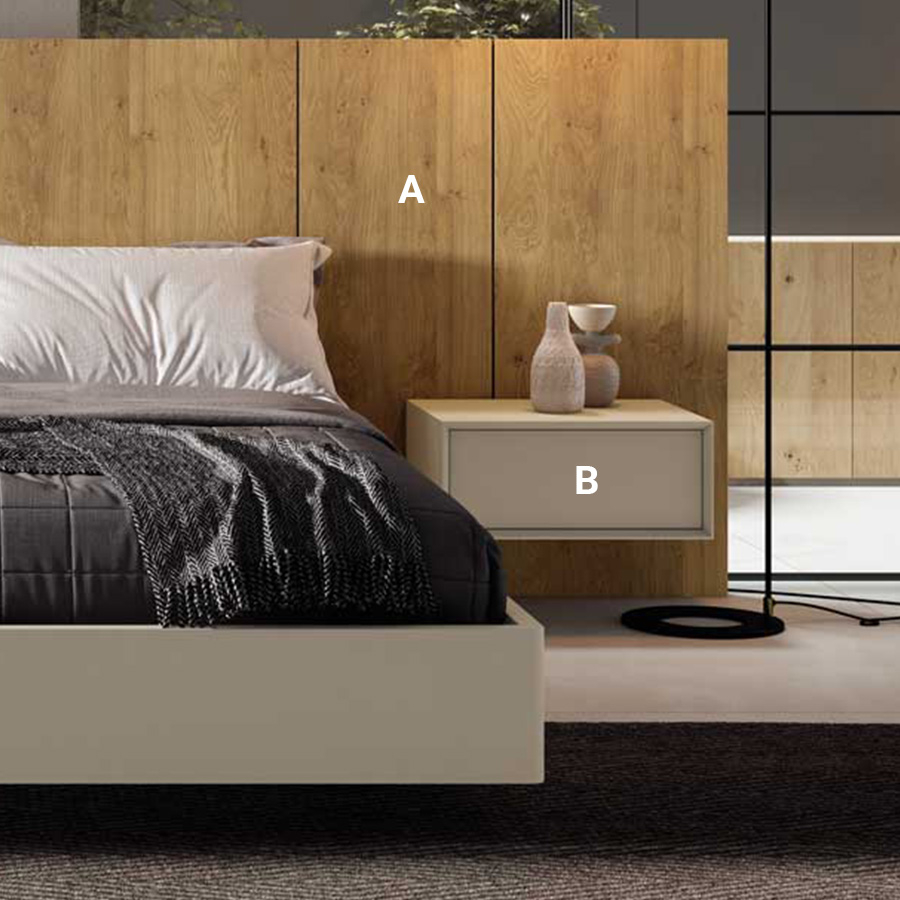 Personalización de acabados del Dormitorio Cross 01, de BoCubi