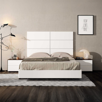 Dormitorio Classic 04 de BoCubi, fabricado en DM lacado y chapa de madera natural 2