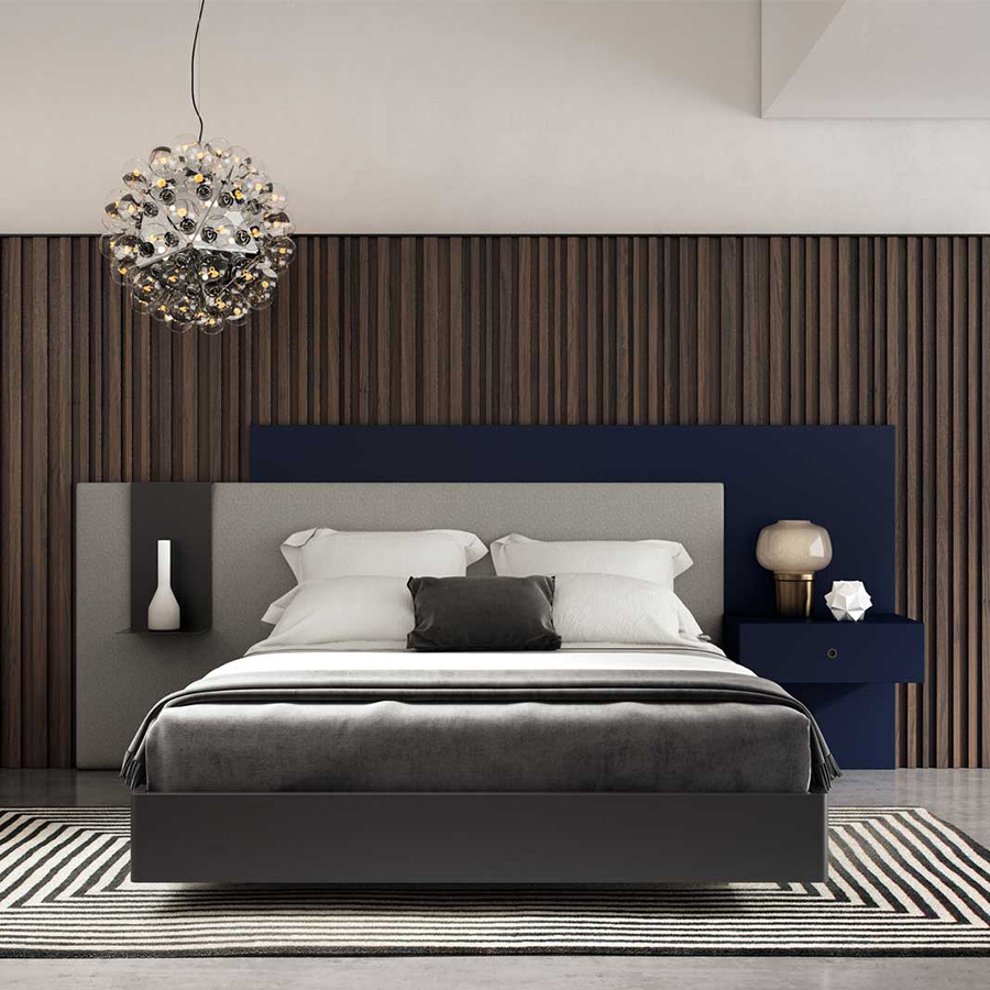 Dormitorio Free 01 de BoCubi, fabricado en DM lacado y de estilo moderno