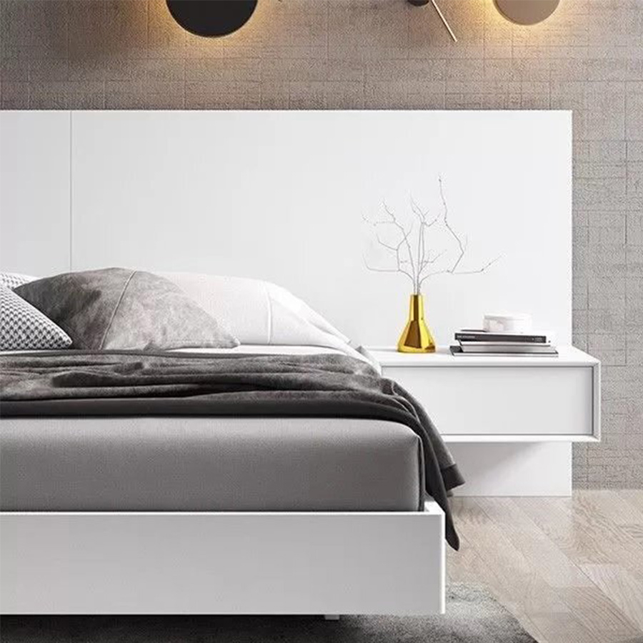 Vista detallada del Dormitorio Light 02 de BoCubi, en DM lacado