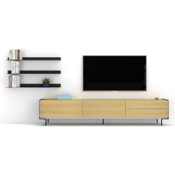 Mueble de TV Aliss de Loyra en acabado roble nature.
