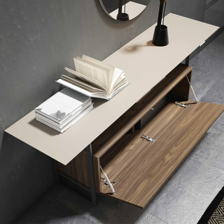 Detalle del interior del contenedor con apertura push del Recibidor Indiana de BoCubi