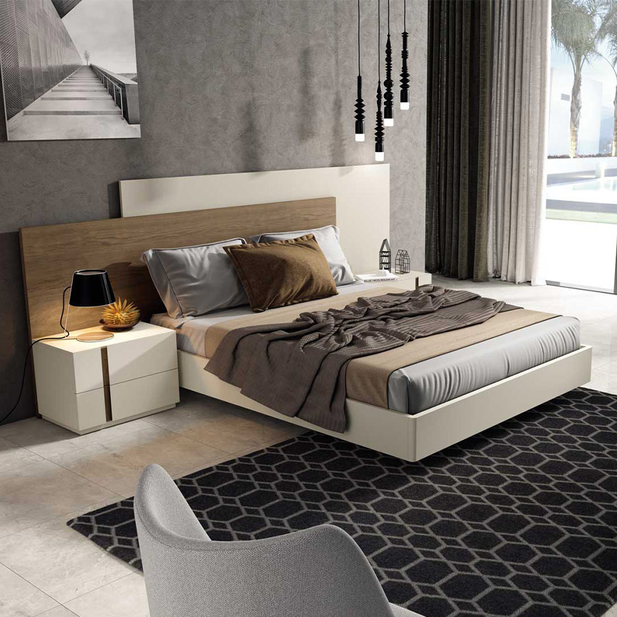 Mesita de noche Rock de BoCubi, con base zócalo