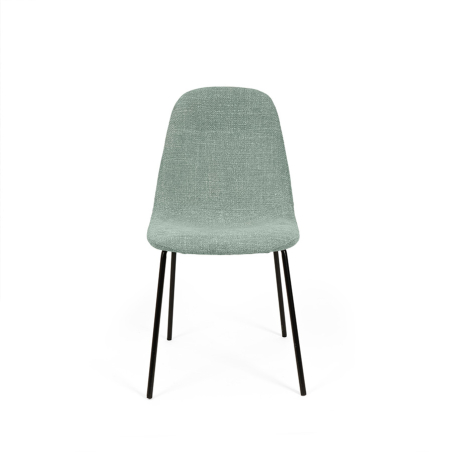 Silla Dana de Somcasa en acabado menta y vista frontal.