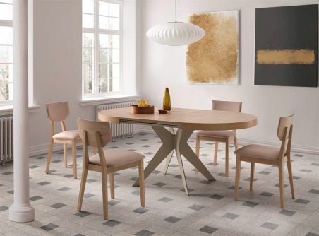 Pack Mesa extensible Mon con 4 sillas
