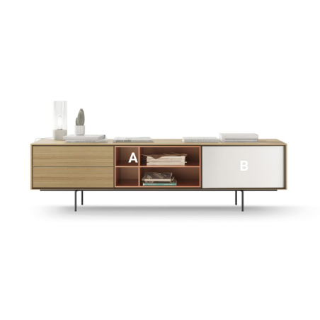 Personalización de acabados para el Mueble TV Aura 01 Iconic de Treku