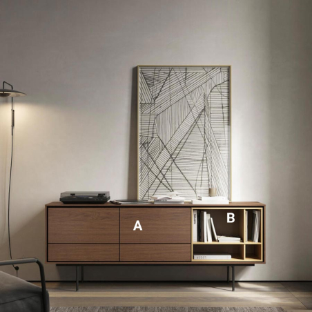 Personalización de acabados disponibles para el Aparador Aura 25 de Treku