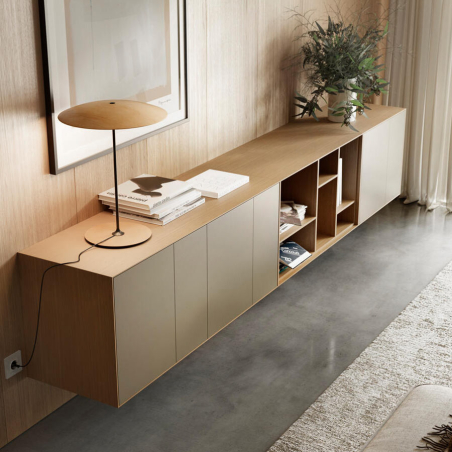 Detalle del acabado roble orgánico del Aparador Lauki 10 de Treku