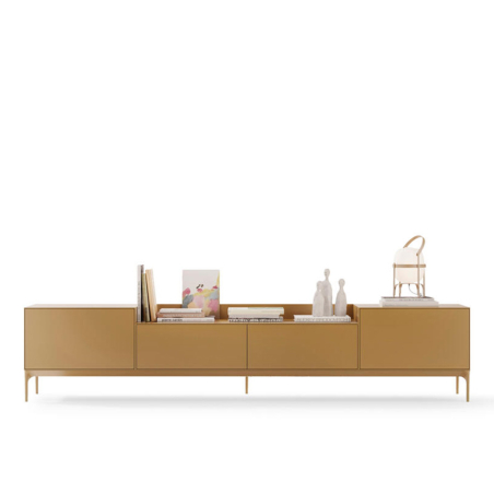 Mueble Tv Lauki 02 , de Treku, en DM lacado y con patas elípticas de acero