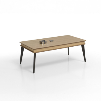 Mesa de centro Kita de Indesan en acabado roble.