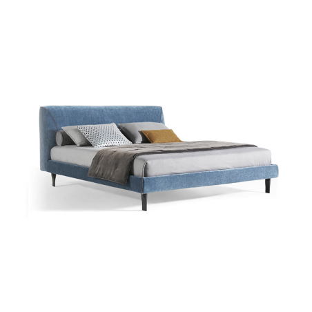 Cama Ès de la firma de diseño Twils en acabado azul.