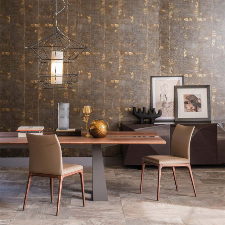 Vista en ambiente de salón de la Silla Arcadia de Cattelan Italia