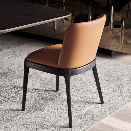 Detalle del respaldo de la Silla Magda de Cattelan Italia