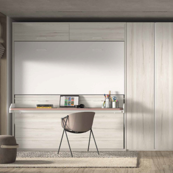Dormitorio juvenil F-251 con cama doble abatible horizontal