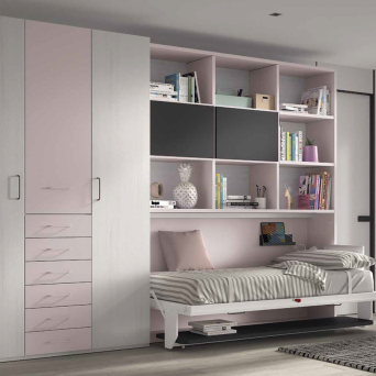 Dormitorio juvenil F-253 de la colección Advance Formas de Glicerio Chaves