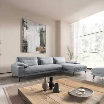 Chaiselongue Dallas tapizado azul de Pedro Ortiz 2