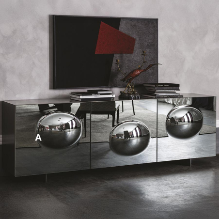 Personalización de acabados disponibles para el Aparador Paramount de Cattelan Italia