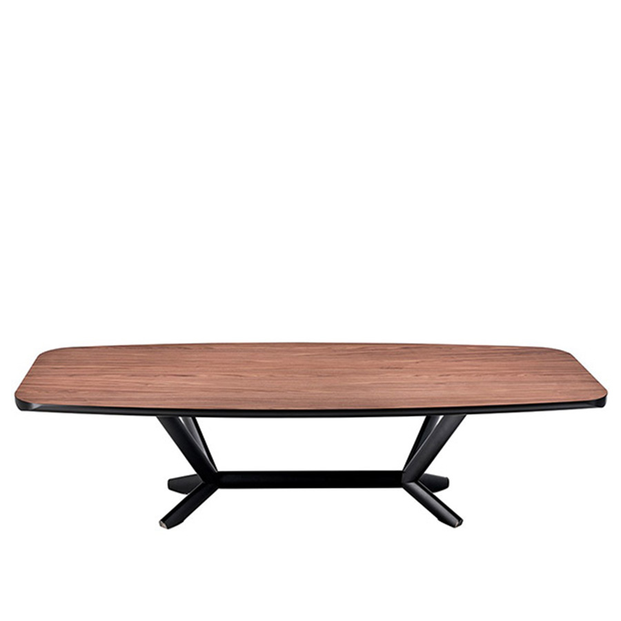 Mesa Planer Wood de Cattelan Italia acabado tapa madera nogal canaletto