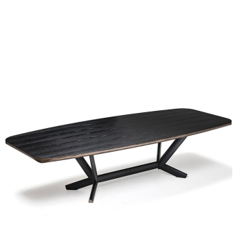 Mesa Planer Wood de Cattelan Italia acabado tapa madera nogal canaletto 2