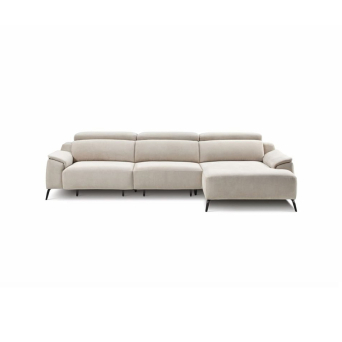 Chaiselongue deslizante Padua de la marca nacional Pedro Ortiz, tapizado en tela.