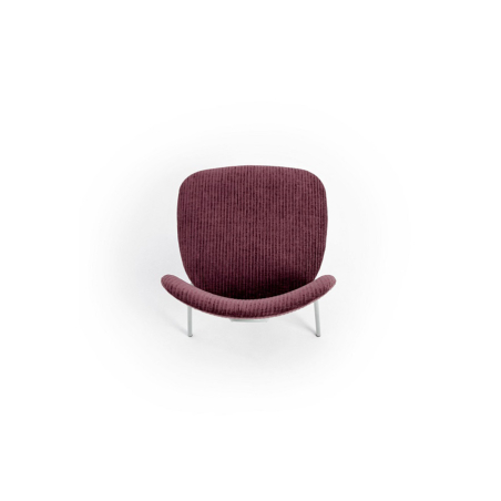 Silla Lora de la marca nacional Pemi Mobiliario en acabado Andros 14 y vista del asiento.