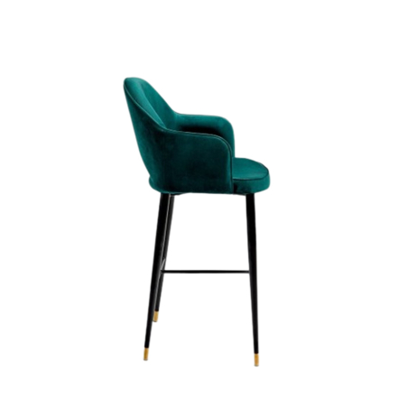 Perfil del Taburete de terciopelo verde de Crisal Decoración