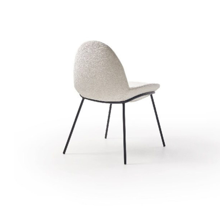 Silla LLido de la marca Pemi Mobiliario en acabado bergamo 2 y vista trasera.