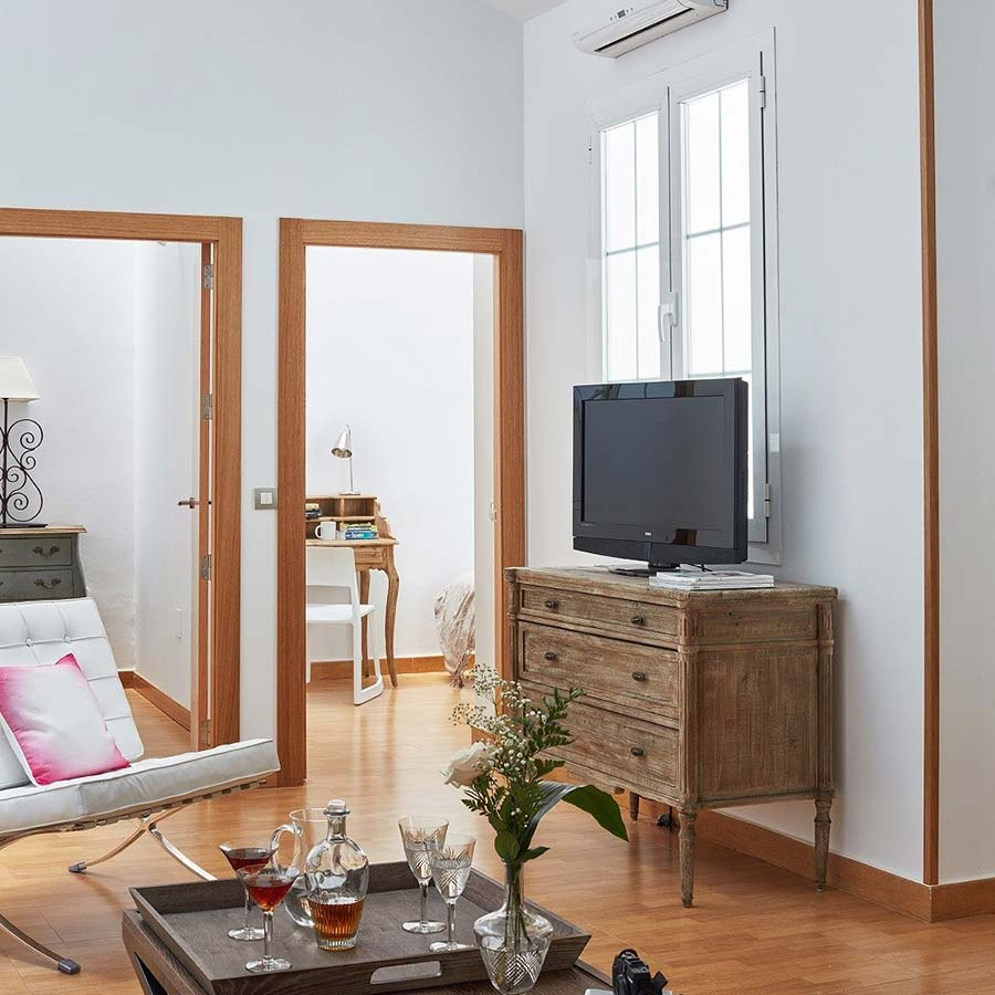 Cómoda envejecida madera de Crisal Decoración integrada en ambiente