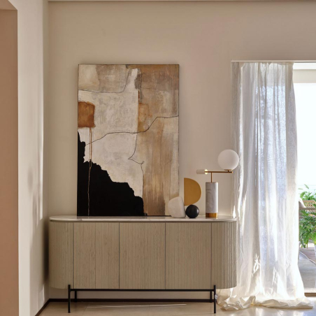 Lámpara de mesa Alina, de Crisal Decoración, integrada en ambiente