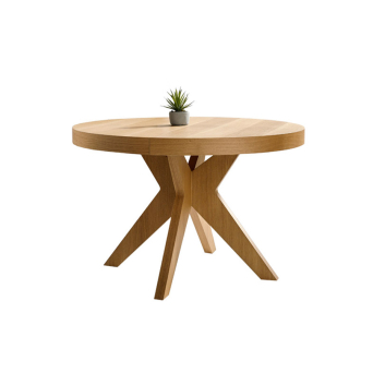 Mesa Roma extensible de comedor de la marca Pemi Mobiliario en acabado madera.