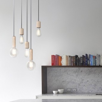 lampara colgante madera en muebles lara