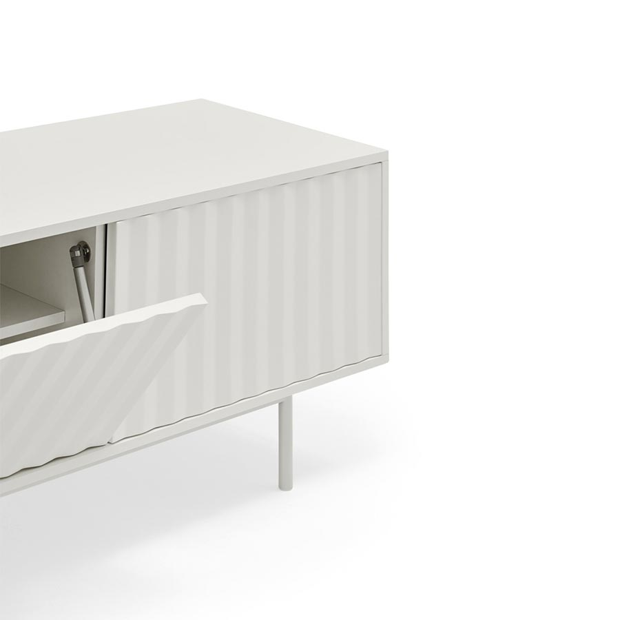 Detalle de la puerta con apertura push del Mueble TV Sierra de Teulat