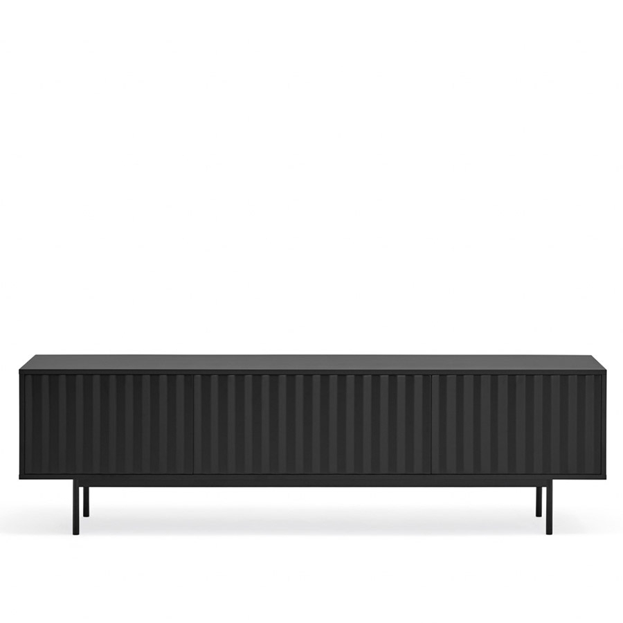 Mueble TV Sierra de la firma valenciana Teulat acabado negro