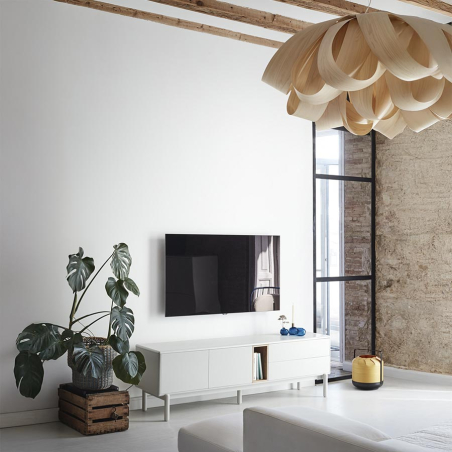 Mueble TV Corvo de Teulat, integrado en ambiente de salón