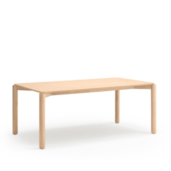 Mesa de comedor Atlas de Teulat con acabado en fresno natural
