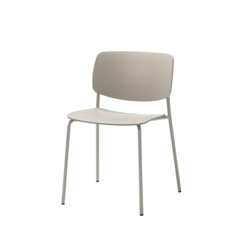 Silla Aryn 4 patas de Inclass en gris.
