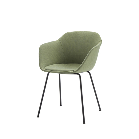 Sillón Taia tapizado, acabado en verde, de Inclass