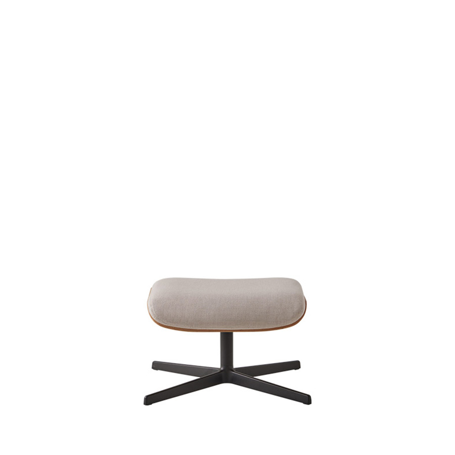 Ottoman Rever tapizado con carcasa de Roble de Inclass.