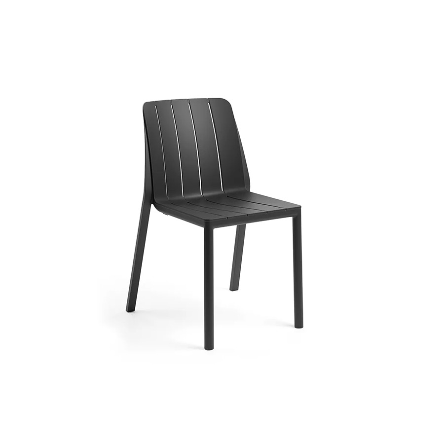 Silla Tiberina Bistrot de la firma de diseño Nardi en acabado Antracita.