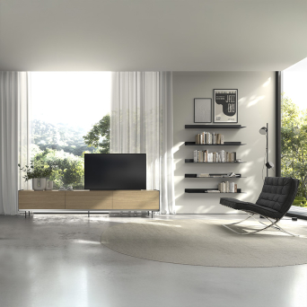 Mueble de TV Aliss de Loyra en acabado roble nature. 2