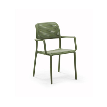 Silla de terraza Bora de la firma de diseño italiana Nardi en acabado agave.