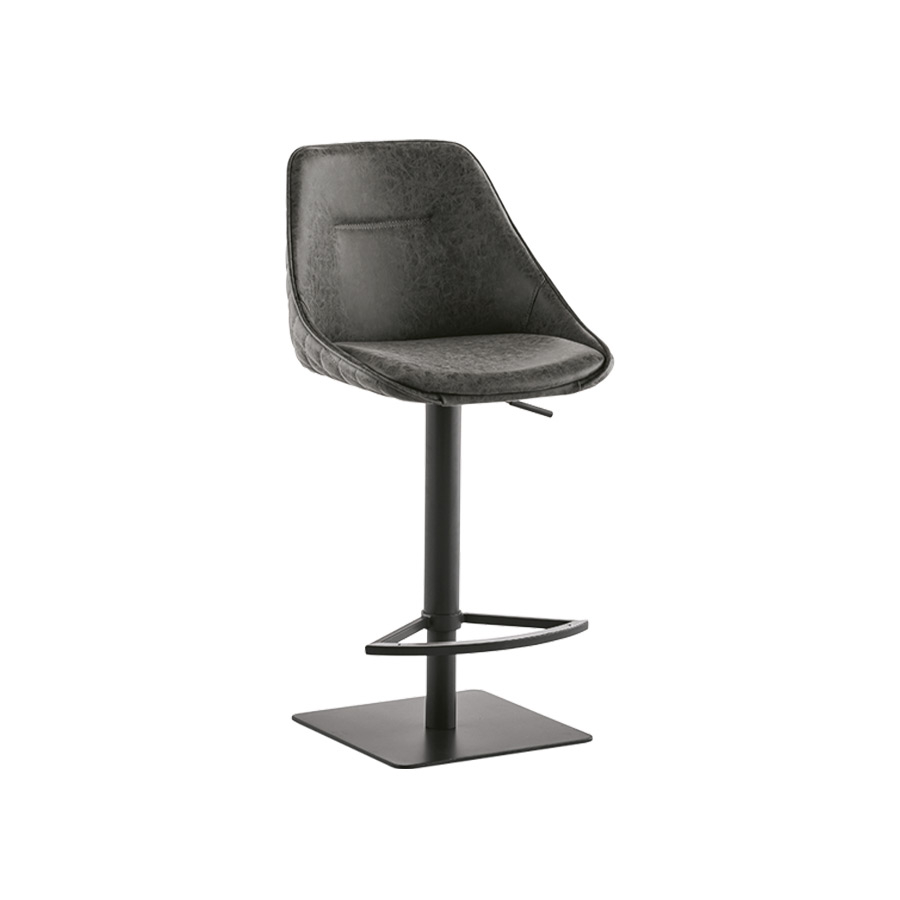 Taburete Bilbao de la firma italiana Target Point con asiento en Soft-Touch Vintage.