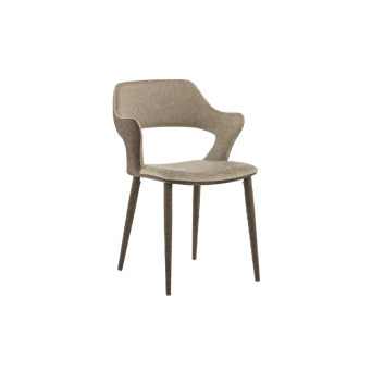 Silla Seattle de la firma italiana Target Point en acabado ghiaccio microfibra.