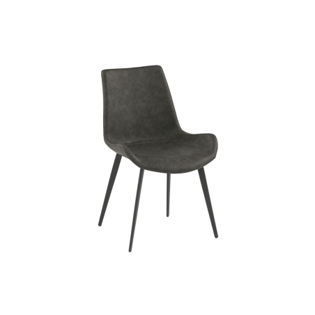 Silla Málaga de la firma italiana Target Point en acabado grafito vintage.