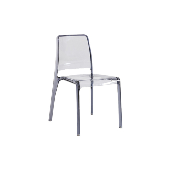 Silla Futura en acabado transparente de la firma italiana Target Point.