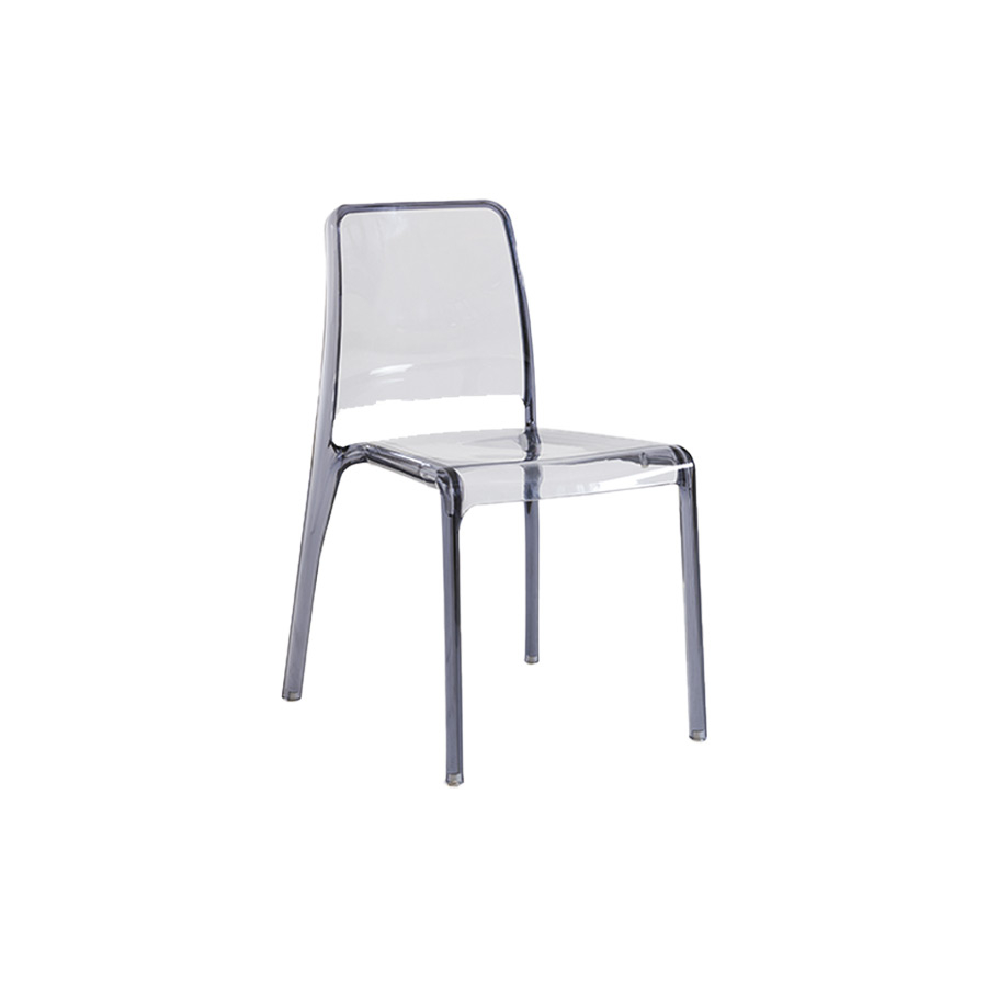 Silla Futura en acabado transparente de la firma italiana Target Point.