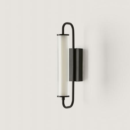 Aplique de pared Ison negro