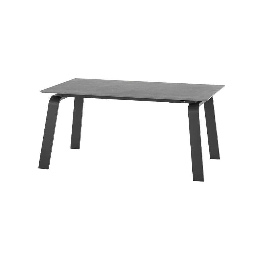 Mesa extensible Deimos de la firma italiana Target Point, en acabado grafito.