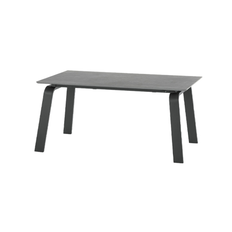 Mesa extensible Deimos de la firma italiana Target Point, en acabado grafito.